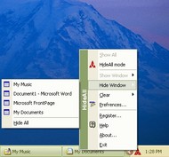 HideAll screenshot
